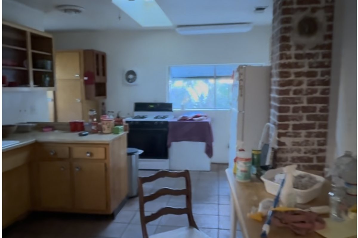 Olive Street kitchen before rehabilitation